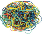 Bilinny Large Heavy Duty Rubber Bands - 7x1/8", 1 Lb. (Approx. 240) Assorted Colored Rubber Bands, Made in USA