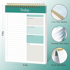 GOLDPEI To Do List Notepad - Daily Planner Notepad Undated 52 Sheets Tear Off, 6.5" x 9.8" Planning Pad Checklist Productivity Note Pad for Work and Personal Organized (4 Pack)