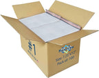 White Poly Bubble Mailers 7.25x12 inch #1 | Self Seal Padded Envelopes | Cushioned Bubble Mailer | Usable Size 7.25x11 | WaterProof | Lightweight mailing Shipping Bags | 100 Pack Bulk | Made in USA