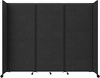 Versare Room Divider 360 Portable Wall Partition | Folding Panels | Large Freestanding Divider | Locking Wheels | Temporary Room Separator