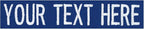 Custom Uniform Name Tapes Solid Colors. Made in The U.S.A. Ships Under 24 Hours. Royal Blue Fabric, 4 Inch Sew on