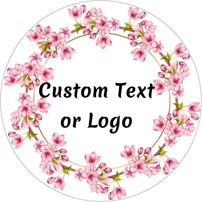 JOVELLO Personalized Custom Stickers - 60-1000 PCS Circle Custom Labels for Business, Logo, Office, Parties, etc (Labels Stickers-19)