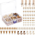 600 Pcs Decorative Push Pins, Wood Brown Thumb Tacks 6 Types Cute Push Pin Clips for Bulletin Board Wall Cork Board Colorful Classroom Decor Teacher Must Haves Supplies School Crafts Project