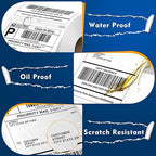 L LIKED 880 PCS 4"x 6" Direct Thermal Labels White Perforated Shipping Label, 220 Labels/Roll,Strong Adhesive, Compatible with DYMO 4XL 1744907,Zebra, Rollo, Jadens, Nelko,4 Rolls