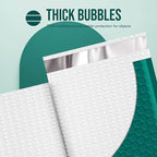 Fuxury Large Bubble Mailers 10.5x16" 40Pack Gift Wrap Padded Envelopes Opaque Mailing Envelopes Bubble Padded Cushion Padded Mailers for Packaging Small Business #5 Forest Green