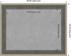 Amanti Art Grey Framed Magnetic Board 23x29 Medium Vision Board for use with Magnets, 100% Metal Sheet to Display Items as Office Decor or for Home Organization in mudroom, Kitchen or Kids Room