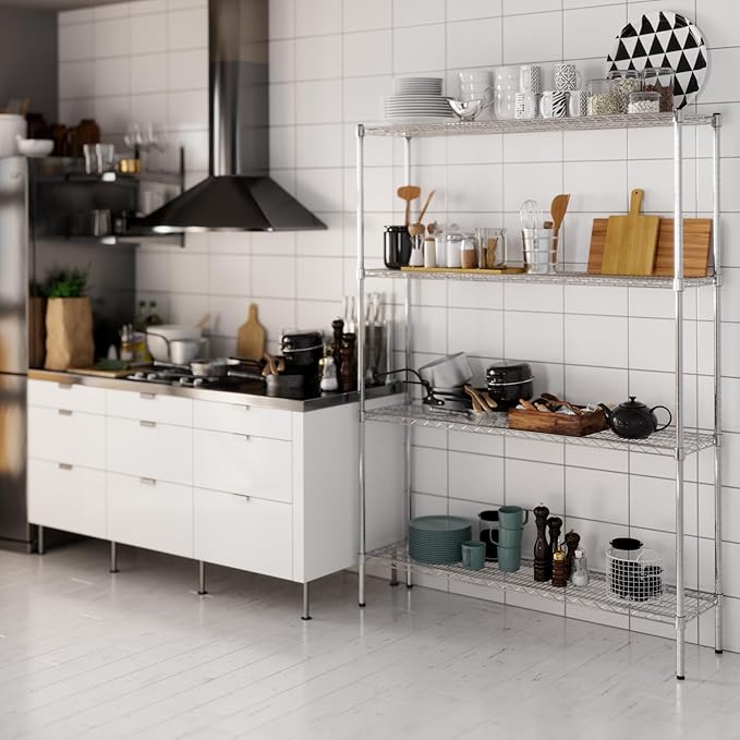 Regal Altair 14" Deep x 54" Wide x 74" Height Wire Shelving Kit | 4-Tier | NSF Commercial Storage Rack Unit