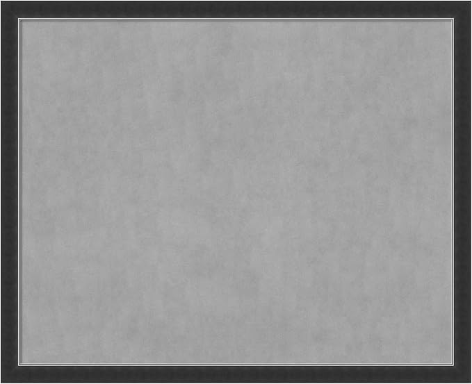 Amanti Art Black Framed Magnetic Board 35x43 X-Large Vision Board for use with Magnets, 100% Metal Sheet to Display Items as Office Decor or for Home Organization in mudroom, Kitchen or Kids Room