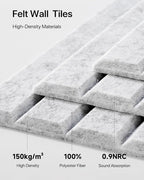 Soundsbay Large Cork Board, 47"x35" Slat Bulletin Board Alternative, 12-Pack Cork Boards for Walls, 60 Adhesive Tabs, Felt Wall Tiles for Home Office Classroom Pin Board