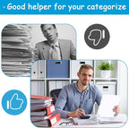 Binder Dividers for 3 Ring Binder, 1/5 Cut Tabs, Letter Size, Blank Write On Page Dividers with 5 Big Tabs for School Office Home, 4 Sets, 20 Dividers, White