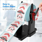 Vazioyar Label Holder for Rolls and Fan-Fold Labels，Compatible with Manual Recycling of Label Rolls(Large Holder)