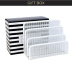 BLU MONACO White Metal Mesh Letter Sorter | 3-Slot Mail Organizer for Desk, Office & Home | Vertical File & Envelope Holder | Modern Mail Sorter for Documents, Bills & Files