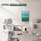 SUPEASY 8-Tier Wall File Organizer, Hanging Wall Files for Papers, Folders, Magazines, Wall Organizer for Clipboard, Assembly Needed, Black, 2 Pack