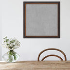 Amanti Art Black Framed Magnetic Board 23x23 Medium Vision Board for use with Magnets, 100% Metal Sheet to Display Items as Office Decor or for Home Organization in mudroom, Kitchen or Kids Room