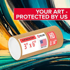Paclord 3" x 6" Heavy-Duty Reinforced Cardboard Mailing Tube, Pack of 6 Tubes with 12 Caps – Secure USPS Approved – Great for Shipping and Storing of Prints, Artwork, Posters or Documents