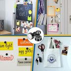 LOVIMAG Fridge Magnets 30Pcs Refrigerator Whiteboard Small Strong Magnet Classroom Kitchen Accessories Decorative Locker Set Decor Must Haves Office Calendar Refrigerador Magnetic Cute Crafts Black