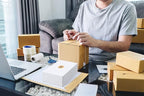 Eupako 6x4x3 Shipping Boxes Small Corrugated Cardboard Box - 25 Pack White Mailing Boxes for Packaging Small Business, Mailer Box