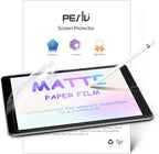 Peslv 2 Pack Like Paper Screen Protector for iPad 9th/8th/7th (10.2-Inch, 2021-2019), Matte Anti Glare PET Film/Blue Light Filter Eye Protection Cover/Drawing & Writing Feel Like on Paper