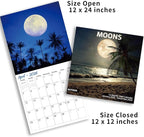 2026 Wall Calendar, MOONS Wall Calendars,2026 Monthly Calendars, Beautiful luna Picture, Thick Glossy Paper, Organizing & Planning