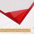 GraduationMall 11"x14" Smooth Padded Diploma Cover Certificate Holder Red