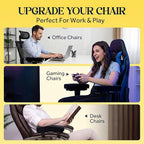 WESTERN COMFORT Thick Armrest Pads - Memory Foam Office Chair Arm Pads - Arm Rest for Desk Chair & Gaming Chair Armrest Pads - Chair Arm Covers - Elbow Support