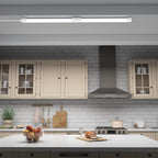 Modlicht LED Shop Light Fixture, 2FT Linkable 18W Plug in Wall Light, 5000K Closet Light for Workbench Kitchen Basement, Under Cabinet Lighting, LED Tube Light Fixture with Plug, Triproof, White