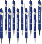 CRME 10pcs Funny Nurse Pen with Inspirational Quotes Stylus Pens Black Ink Office Essentials Funny Team Gifts Motivational Gift for Office