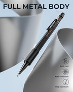 STAGEEK Mechanical Pencils 0.7mm with Case, Metal Weatherproof Body Outdoor Artist Mechanical Pencil with 120 PCS HB & 2B Lead Refills, Eraser, for Writing Drafting Drawing and Sketching