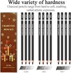 Fuxi Art Supplies for Teens 14-16 Girls, Professional Sketch Book and Pencils Set, Gifts for Sketch Artists with Stocking Stuffers.