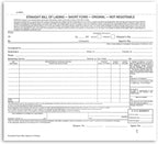 NextDayLabels - Short Form Straight Bill of Lading, 8-1/2 x 7", 3 Part NCR Carbonless White/Canary/Pink, 200 Sets