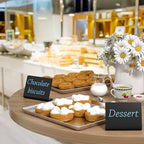 20 Pack Acrylic Mini Chalkboard Sign for Food, AITEE Black Mini Tabletop Chalkboard Signs, Small Buffet Chalkboards Signs for Bakery, Birthday Parties, Message Board Signs, Buffet, Weddings and Retail