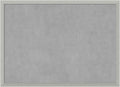 Amanti Art Silver Framed Magnetic Board 22x30 Medium Vision Board for use with Magnets, 100% Metal Sheet to Display Items as Office Decor or for Home Organization in mudroom, Kitchen or Kids Room