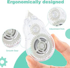M&G White Correction Tape, Easy to use applicator for Instant Corrections, 39.37 Ft/Pack,for Office (6 Pack, 12M/472"x 0.2")