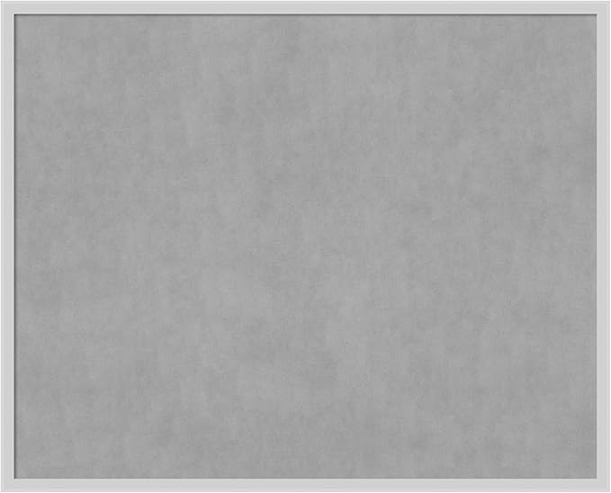 Amanti Art Silver Framed Magnetic Board 33x41 X-Large Vision Board for use with Magnets, 100% Metal Sheet to Display Items as Office Decor or for Home Organization in mudroom, Kitchen or Kids Room