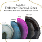 Nature's Decorations Agate Bookends - A Quality Green Geode with Non-Skid Rubber Bumpers for Shelves, Office, Home Decor, Heavy Duty Cute Stone (2-3 LB)