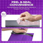 Purple Large Poly Bubble Mailers 12x15 inch | Self Seal Padded Envelopes Cushioned Bubble Mailer | Usable Size 12x15 | WaterProof | Lightweight mailing Shipping Bags | 100 Pack Bulk