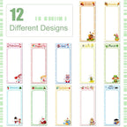 Gersoniel 12 Packs Magnetic Notepads for Refrigerator Monthly Grocery Magnetic List Set to Do List Pads Back Memo Notepad 9 x 3.5 Inches for Fridge Kitchen Shopping Grocery(Pastel Color,Seasonal)