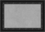 Amanti Art Black Framed Magnetic Board 16x22 Small Vision Board for use with Magnets, 100% Metal Sheet to Display Items as Office Decor or for Home Organization in mudroom, Kitchen or Kids Room