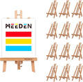 MEEDEN 16 Inch Tabletop Easel: 12 Pack Beech Wood Easel for Painting - Display Table Top Easel Canvas Stand for Painting Sign