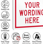 SmartSign Custom Reserved Parking Sign - 10"x14" Laminated Aluminum, 40 mil thick, Custom Metal Sign for Home, Offices, Businesses, Outdoors, Lots, USA-Made, 100+ Years of Sign Expertise