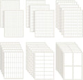 1723 Pieces Matte Labels Sticker Removable Rectangular Labels Writable Blank Adhesive Labels for Labeling and Organizing Small Items 6 Sizes Combination (White)