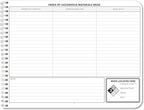 BookFactory Hazardous Material Log Book/Haz Mat Materials Tracking Logbook Journal / 11" x 8.5" (Made in USA)