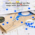 PARLAIM 3/4 Inch Round Permanent Adhesive Color-Code Dot Stickers,10000 Stickers Roll dots Label Dispenser Box Green Circle Stickers Labels 10Rolls (Blue)