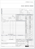 HVAC Service Order Invoice & Repair Detail Form, 3 Part Forms Carbonless (No Company Name Printed) 100 Sets