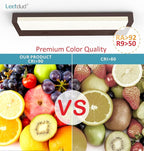 Leetdud LED Under Cabinet Lighting Hardwired or Plug in, 12 Inch 6W, Dimmable 5 Color 2700K/3000K/3500K/4000K/5000K, Linkable Eyes Care Design Counter Lights for Kitchen, Sink, ETL Listed, Bronze