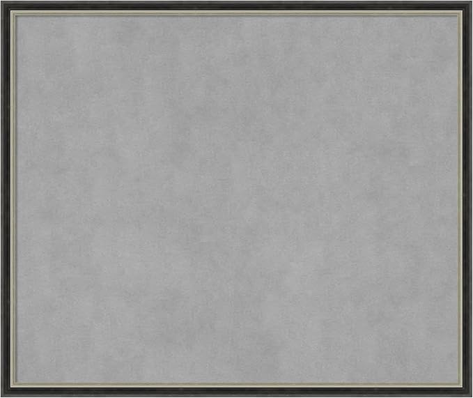 Amanti Art Black Framed Magnetic Board 21x25 Medium Vision Board for use with Magnets, 100% Metal Sheet to Display Items as Office Decor or for Home Organization in mudroom, Kitchen or Kids Room