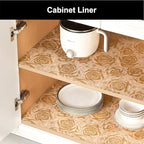 Cooyes Shelf Liner – Premium Non-Adhesive Cabinet & Drawer Liner for Kitchen – Waterproof Shelf Paper with Modern Pattern – Durable EVA Cabinet Mat – Easy to Cut （24" W x 360" L）