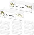 10 Pieces Cubicle Name Plate Holders fits 2.25 Inch Wall Cubicle Name Tags Clear Cubicle Name Plate Sign Bulk Nameplates for Office Home Classroom Library 8.5 x 2.5 x 2.4 Inch