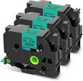 COLORWING 24mm Green Label Tape Replace for Brother TZe-751 TZe751 1 Inch Black on Green TZ Tape 24mm 0.94 Laminated Compatible with Brother P-Touch PT-D600 D610 2730, 3-Pack