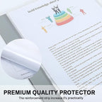 Sheet Protectors, HERKKA 900 Pack Heavy Duty Clear Plastic Page Protectors Sheet Reinforced 11-Hole Fit for 3 Ring Binder Fits Standard 8.5 x 11 Paper, 9.25 x 11.25 Top Loaded, Acid Free